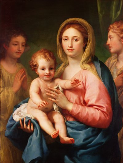 Madonna mit Kind und zwei Engeln, 1770-73 von Anton Raphael Mengs